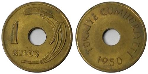 1950 Yılı 1 Kuruş ÇİLALTI