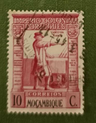 Portekiz Sömürgesi Mozambik- damgalı pul