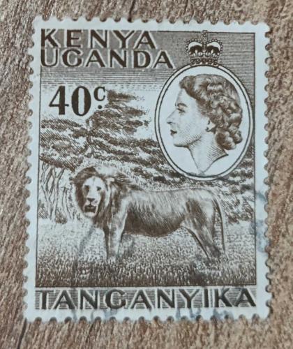 İngiliz Sömürgesi Kenya Uganda ve Tanganika_ 1953 _ damgalı