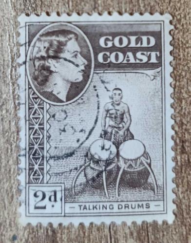 İngiliz Sömürgesi Gold Coast- Damgalı pul