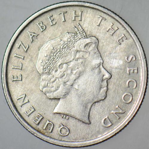 DOĞU KARAYİPLER 10 CENT 2007 KRALİÇE II. ELİZABETH-YELKENLİ GEMİ.