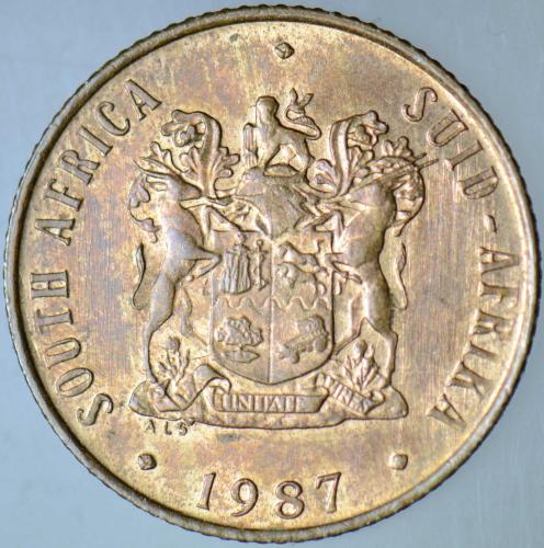 GÜNEY AFRİKA 2 CENT 1987.
