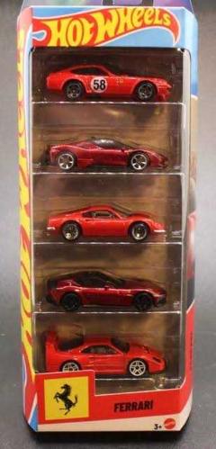 2026 Ferrari Series Lisanslı Hot Wheels 1/64 Ölçek 7 cm  Diecast 5 Li Araç Seti