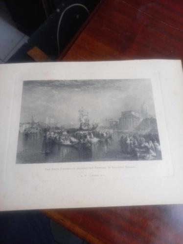 J.M.W. Turner'ın (Joseph Mallord William Turner) orijinal olarak 1841 yılında yaptığı yağlıboya tablodan üretilmiş tarihi bir çelik baskı gravürdür