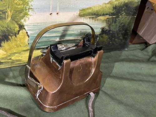 1950 Ler Bakır Gövdeli Rtt Belçika Üretimi Antika Telefon Yaklaşık 3 Kg Ağırlığında