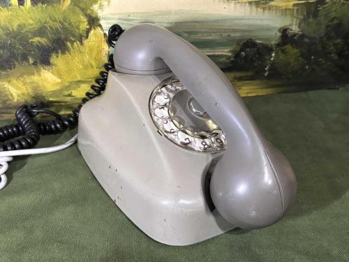 siemens gri renk antika çevirmeli telefon