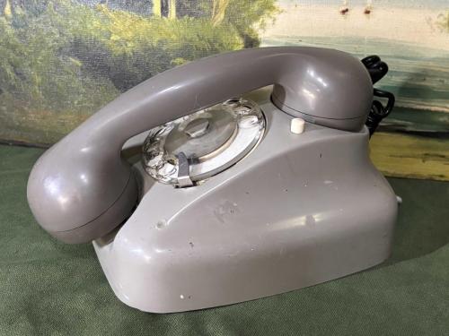 siemens gri renk antika çevirmeli telefon