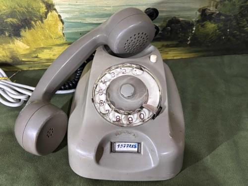 siemens gri renk antika çevirmeli telefon