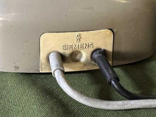 siemens gri renk antika çevirmeli telefon