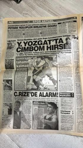 PAS SPOR GAZETESİ - 14 KASIM 2002 - RUHUNA EL-FATIHA - BRAG DA TARİH YAZALIM - ASLAN'IN AVRUPA'YA VEDA ETMESİ TERİM'E BİR DARBE DAHA VURDU - İFTAR İNÖNÜ'DE BOGA MÖNUDE - FEDAKAR CORDOBA - HOLIGAN ALARMI! - 12.ADAMA AÇIK ÇAĞRI - MATADORLAR İSTANBUL'DA - J.MANUEL ESNAL İDDİALI - KİLİT ADAM ORTEGA - YILDIRIM'DAN BÜYÜK TEHDİT! - FENER'E DEVLET KORUMASI - POTADA 'KULÜPLER BİRLİĞİ'NE DOĞRU - TERİM - MONDRAGON - MUSTAFA - ÇALIMBAY - CORDOBA - AHMET DURSUN - SERGEN - PANCU - LUCESCU - TOLGA - PASCAL GARIBIAN - JOSE MANSEN - ERDİ ARPACI - J.MANUEL ESNAL - SAVAS AY - SERDAR - ORTEGA - AZİZ YILDIRIM - MUZAFFER ÖZAYDIMLI - JOHNSON - MUHARREM UĞUR - ADNAN DİNÇER - HALUK ÇUBUKÇU - UGUR TÜTÜNEKER - FUAT YAMAN - ALİ KALENDER - HALİL MUTLU - RAMAZAN KOÇ - NİHAT UZUN - RAMAZAN GÜVEN - DURSUN CİMŞİT - CİHAN - DE BOER - BALİÇ - GERARD - GEOVANNI - ADRIAN ILIE