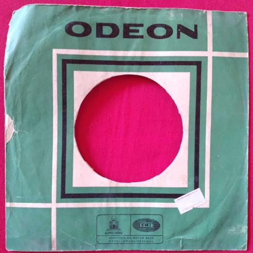 Plak Kapağı: Odeon Firması 45 Devir (Yalnızca Kapaktır, Plak Mevcut Değildir)