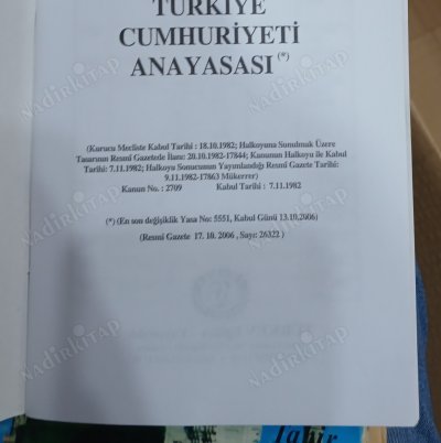TÜRKİYE CUMHURİYETİ ANAYASASI Avrupa İnsan hakları sözleşmesi insan hakları evrensel beyannamesi 1982 anayasa sözlüğü kavramlar fihristi