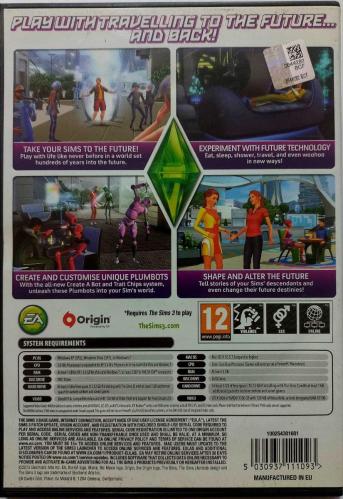 THE SIMS 3 - INTO THE FUTURE  - EXPANSION PACK