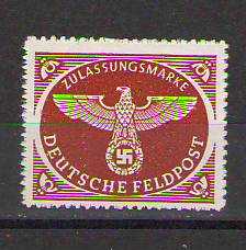 Almanya - Reich  1942 Feldpost / Hava Sahra Postası Şarniyerli Pul