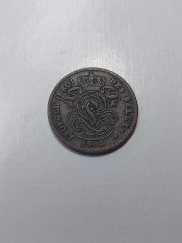 1902 Belçika 2 Cent