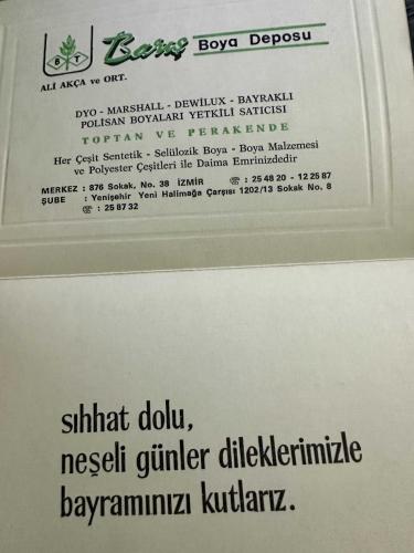 Eski Yağlı boya Tablo büyük boy tebrik kartı