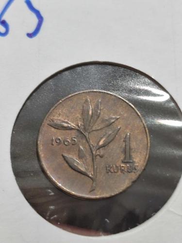 1965 Yılı 1 Kuruş Çil