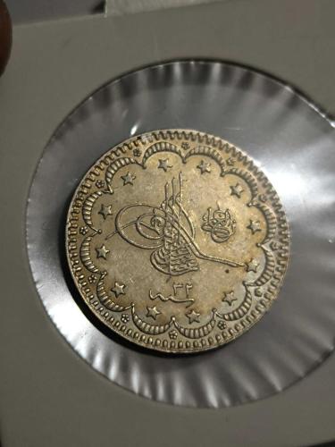 Osmanlı Sultan Abdülhamit Han Gümüş 5 Kuruş  1293/32 Çok iyi Kondüsyon