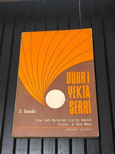 Dürr-i Yektâ Şerhi | Hafız Muhammed Es’ad bin Abdullah