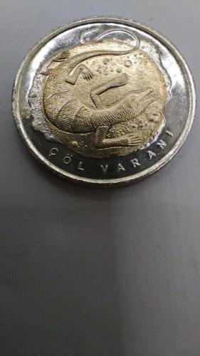 PARA; ANADOLUYA ÖZGÜ HAYVANLAR SERİSİ '' ÇÖL VARANI '' 2009-2016  1 TL HATIRA PARASI 612