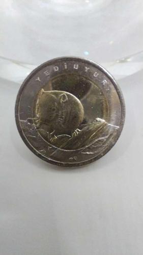 PARA; ANADOLUYA ÖZGÜ HAYVANLAR SERİSİ '' YEDİUYUR '' 2009-2016  1 TL HATIRA PARASI 609