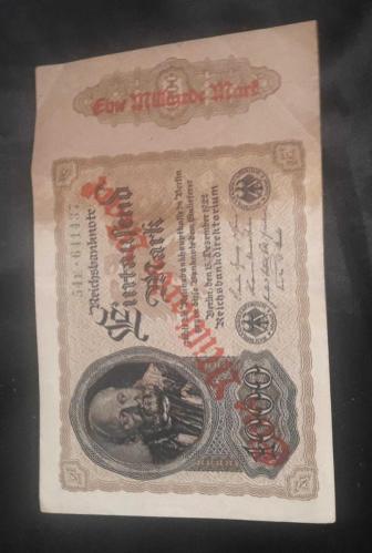 100 SENELİK - D REİCH KAĞIT PARALAR 5 ADET -10-20-20-1000-5000- REİCH MARK-