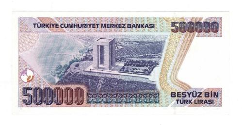 7.Emisyon 3.Tertip 500.000 Türk Lirası Seri F23 - ÇİL TCK10318