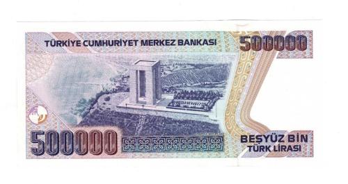 7.Emisyon 3.Tertip 500.000 Türk Lirası Seri F68 - ÇİL TCK10320