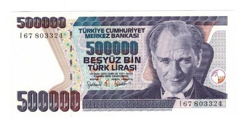7.Emisyon 4.Tertip 500.000 Türk Lirası Seri I67 - ÇİL TCK10326