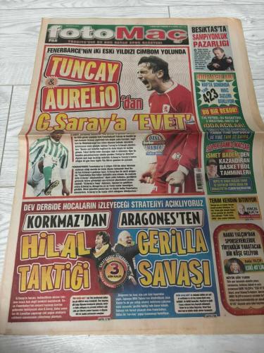 FOTOMAÇ SPOR GAZETESİ - TURKISH NEWSPAPER - DOĞUM GÜNÜ HEDİYESİ  - EKSİKSİZ TAM TAKIM GAZETE- 9 NİSAN 2009 SAYI:46 – FARUK SÜREN ALİ ŞEN ADNAN POLAT BÜLENT KORKMAZ LINCOLN ADNAN SEZGİN ÜMİT KARAN MILAN BAROS HARRY KEWELL EMRE AŞIK YAŞAR YILDIZ FIRAT AYDINUS BAHATTİN DURAN TARIK ONGUN ABDULLAH YILMAZ MUHSİN YAZICIOĞLU RENE VANDEREYCKEN ERIC GERETS – BAŞKANLARDAN DERBİ YORUMU ÜMİT KARAN KULÜBEYE LINCOLN’DEN SÖZ 110 BİN DOLAR CEZA BİLETLER KISA SÜREDE BİTTİ NONDA KULÜP ARIYOR KOD ADI HİLAL TOP AYDINUS’TA DERSİMİ ALDIM DOSTLUK KAPISI OLDU BAROS’A MİLLİ ŞOK GERETS DEĞERE BİNDİ F.BAHÇE PROVASI BENİM İÇİN ÖZEL – GALATASARAY FENERBAHÇE GAZİANTEPSPOR BEYLERBEYİ ÇEK CUMHURİYETİ SLOVAKYA BELÇİKA