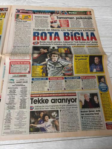 FOTOMAÇ SPOR GAZETESİ - TURKISH NEWSPAPER - DOĞUM GÜNÜ HEDİYESİ  - EKSİKSİZ TAM TAKIM GAZETE- 9 NİSAN 2009 SAYI:46 – FARUK SÜREN ALİ ŞEN ADNAN POLAT BÜLENT KORKMAZ LINCOLN ADNAN SEZGİN ÜMİT KARAN MILAN BAROS HARRY KEWELL EMRE AŞIK YAŞAR YILDIZ FIRAT AYDINUS BAHATTİN DURAN TARIK ONGUN ABDULLAH YILMAZ MUHSİN YAZICIOĞLU RENE VANDEREYCKEN ERIC GERETS – BAŞKANLARDAN DERBİ YORUMU ÜMİT KARAN KULÜBEYE LINCOLN’DEN SÖZ 110 BİN DOLAR CEZA BİLETLER KISA SÜREDE BİTTİ NONDA KULÜP ARIYOR KOD ADI HİLAL TOP AYDINUS’TA DERSİMİ ALDIM DOSTLUK KAPISI OLDU BAROS’A MİLLİ ŞOK GERETS DEĞERE BİNDİ F.BAHÇE PROVASI BENİM İÇİN ÖZEL – GALATASARAY FENERBAHÇE GAZİANTEPSPOR BEYLERBEYİ ÇEK CUMHURİYETİ SLOVAKYA BELÇİKA