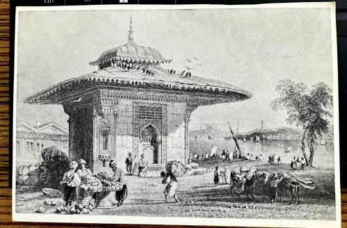 Osmanlı Gravür TP Türkiye Petrolleri eski kartpostal