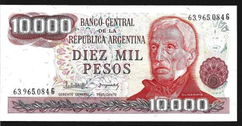 ** ARJANTİN ( 10.000 * PESOS ) 1976 - 83 - ÇİL