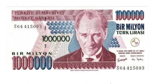7.Emisyon 3.Tertip 1.000.000 Türk Lirası Seri S64 - ÇİL TCK10335
