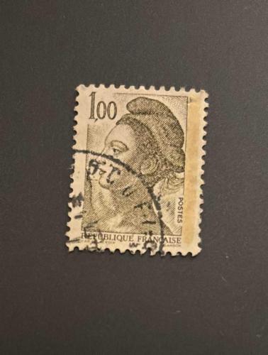 Fransa Pulu - France Stamp - Postadan Geçmiş Pul Filateli - DAMGALI - Fransa'nın Ulusal Sembolü Olan Marianne Temalı Pul, 1.00 PARA - YABANCI PULLAR -ABANCI PULLAR, NOSTALJİK DOĞUM GÜNÜ HEDİYESİ
