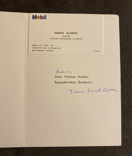 Kuzey Sahili ve Gece Kar Yağışı Temalı Eski Tebrik Kartı (UNICEF)