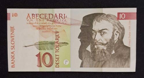 SLOVENYA 10 TOLAREV 1992 ÇİL KAĞIT PARA