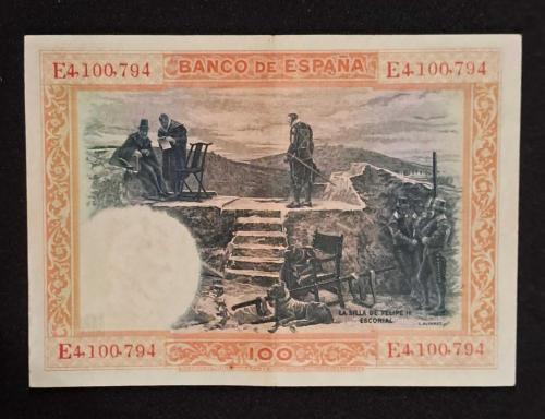 İSPANYA 100 PESETA 1925 ÇİL ALTI KAĞIT PARA