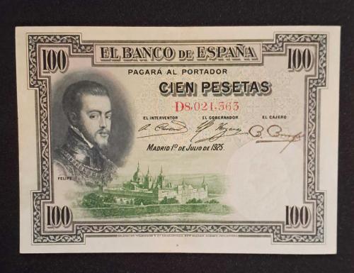 İSPANYA 100 PESETA 1925 ÇİL ALTI KAĞIT PARA