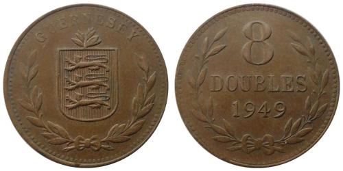 Guernsey 1949 Yılı 8 Double ÇİLALTI BN