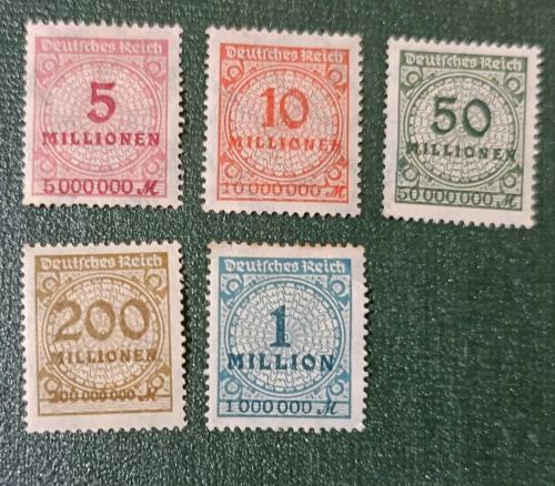 LOT.19 » Almanya Reich 1922- damgasız pul lotu