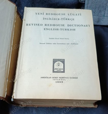 yeni redhouse lugati 'ingilizce-türkçe' revised redhouse dictionary 'english-turkish' tashihli ilaveli ikinci baskı