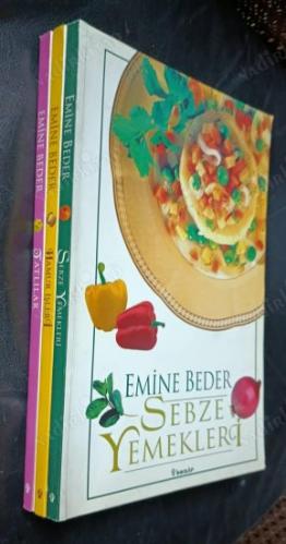 emine beder - sebze yemekleri, hamur işleri, tatlılar - 3 kitaplık set