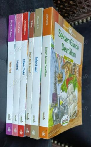 ilköğretim meb tavsiyeli 100 temel eser - 6 kitaplık set - kitap isimleri açıklamada..