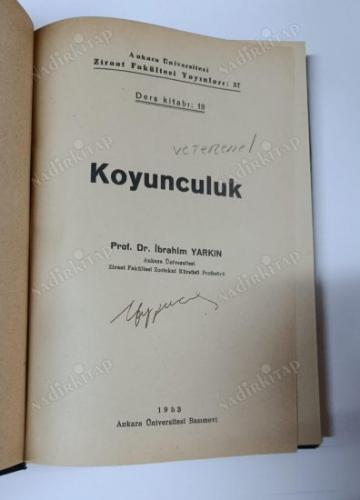 koyunculuk (ciltli ve imzalı)