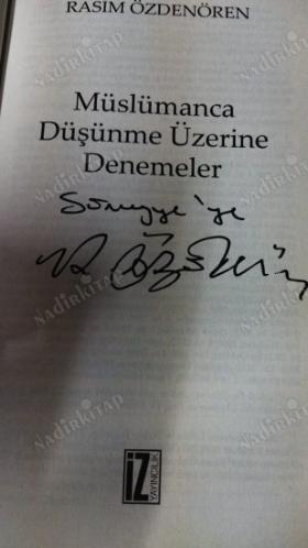 müslümanca düşünme üzerine denemeler -imzalı