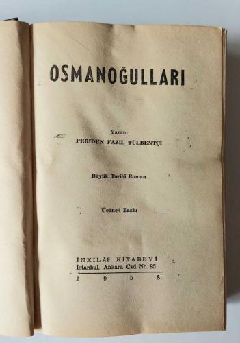 Osmanoğulları / Büyük Tarihi Roman