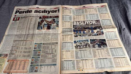 FANATİK BASKET HAFTALIK BASKETBOL GAZETESİ TURKISH NEWSPAPER - DOĞUM GÜNÜ HEDİYESİ  - TAM TAKIM EKSİKSİZ GAZETE  15-21AĞUSTOS  2006 SAYI : 507 -  KEREM GÖNLÜM SAVAŞA HAZIR - FİKSTÜRLER BELİRLENDİ TAKIMLARI TANIYALIM - YILDIZLAR PARLIOR - HAFTALIK BASKETBOL GAZETESİ - BÜTÜN DÜNYA BUNA İNANSA - PERDE AÇILIYOR! - DÜNYA ŞAMPİYONASI MAÇ PROGRAMI BAŞLIYOR... - A GRUBU - B GRUBU - C GRUBU - D GRUBU - DÜNYA REKORLARI - EN ÇOK SAYI ATAN OYUNCU - MAÇTA EN ÇOK SAYI ATAN OYUNCU - EN ÇOK MADALYA KAZANAN OYUNCU - MADALYA SIRALAMASI - BASKETBOL DÜNYASINDAN - KORE'DE 'DEV'LEŞTİK - FİNAL HAFTASI - EFES KRALLIĞI - ENDER, EFES'LE YOL AYRIMINDA - KULÜP ARAYIŞINDA - İTALYA YOLCUSU - BEYKOZSPOR'DA BAYÜLKEN DEVRİ - YEP YENİ BİR YÖNETİM - KEREM GÖNLÜM - ENDER ARSLAN - ENDER - ENGİN KATTANALP - ZEKI CAN - İHSAN BAYÜLKEN - BURÇİN BADEM - MEHMET BATURALP - KEREM GÖNLÜM - ÜMİT AVCI - MİTHAT DEMİREL - BATTAL DURUSEL - WILLINGHAM - TURKAY YENER - İSMET BADEM - HARRINGTON - AM TELLEM - MELO - REGGIE EVANS - DUNLEAVY