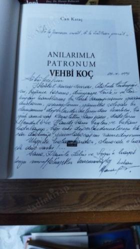 anılarımla patronum vehbi koç -ilk baskı ve imzalı