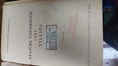 atatürk üniversitesi 1962 yıllığı